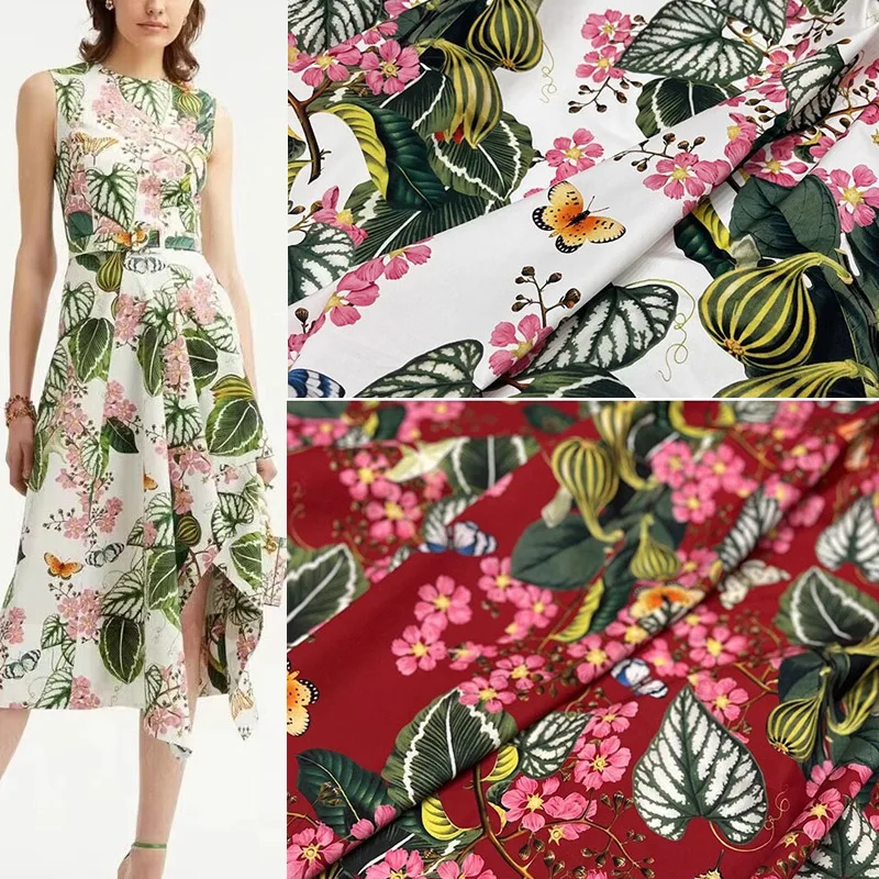 Поплиновая хлопковая ткань с принтом бабочки и растений для женского платья, блузки, ткань ручной работы, материал для шитья своими руками
Поплиновая хлопковая ткань с принтом бабочки и растений для женского платья, блузки, ткань ручной работы, материал для шитья своими руками