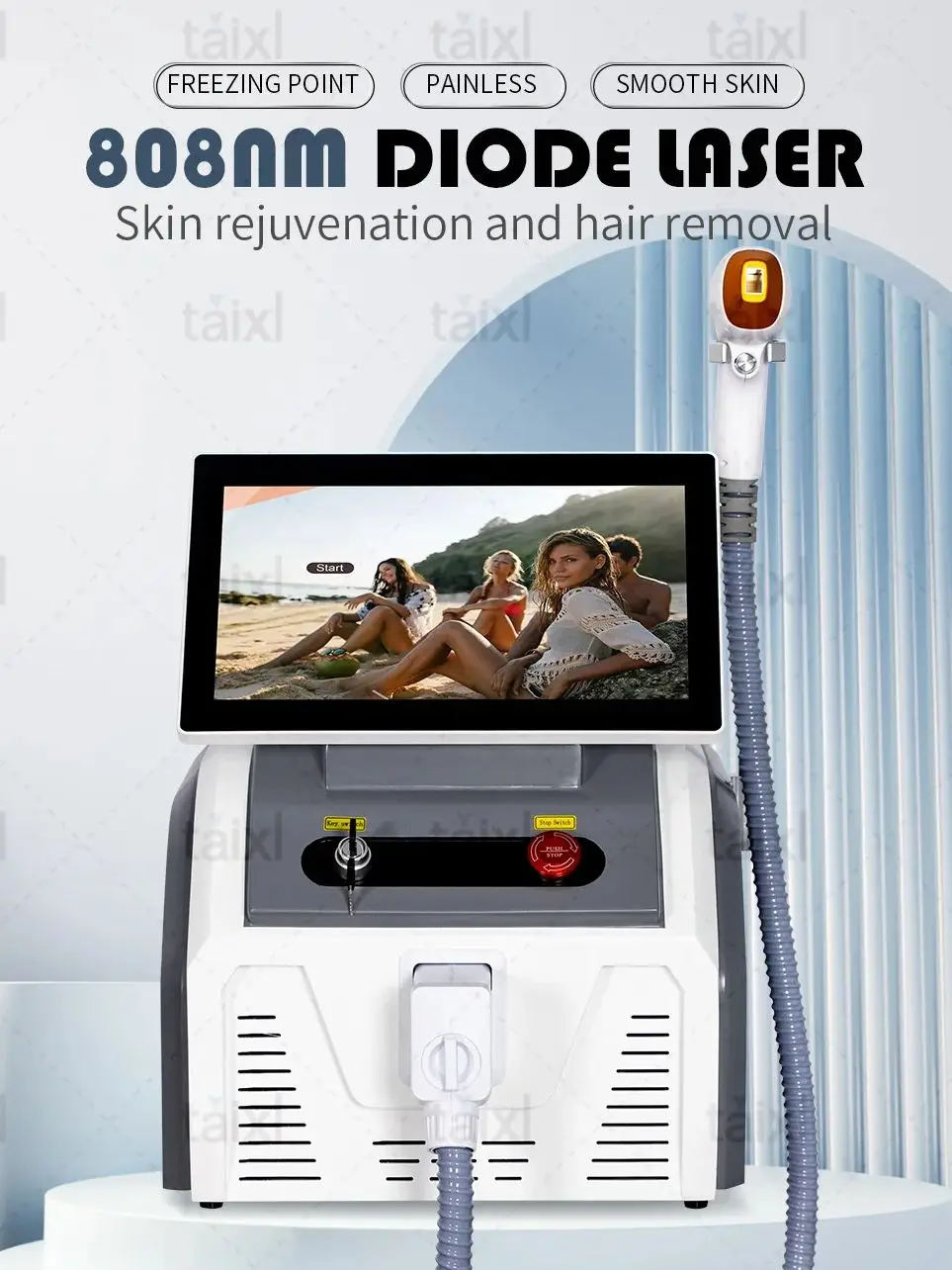 2025 Pro 3 Wave Diode Laser Hair Remover 755nm 808nm 1064nm Ice Cooling Permanent Painless Epilator Salon System Professional
2025 Pro 3 Wave Diode Laser Hair Remover 755nm 808nm 1064nm Ice Cooling Permanent Painless Epilator Salon System Professional