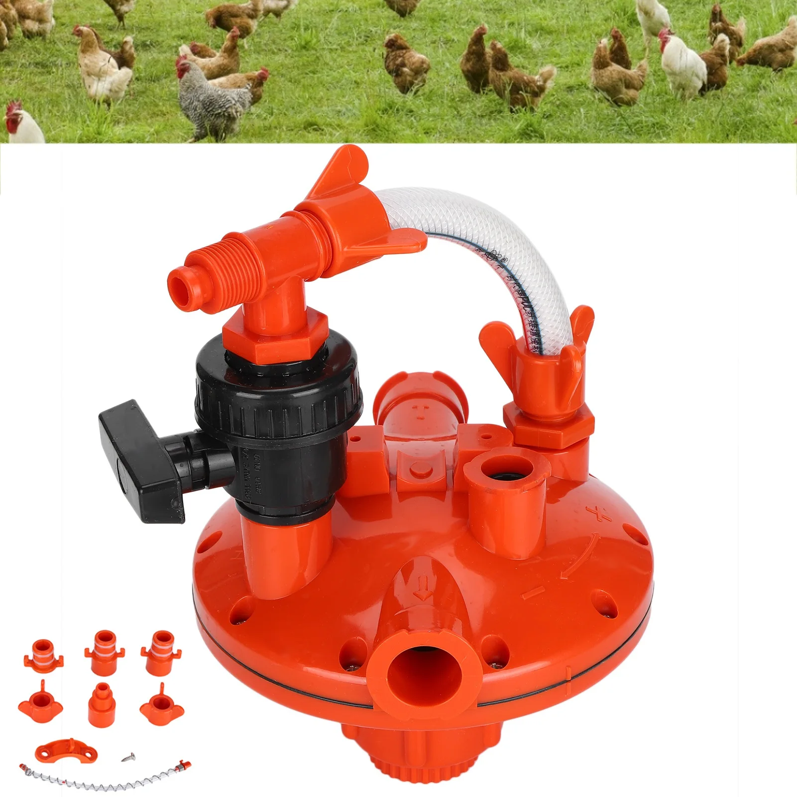 Professional Water Pressure Regulator For Poultry Chicken Drinking Farm Water EquipmentOutlet Pressure Regulator
Professional Water Pressure Regulator For Poultry Chicken Drinking Farm Water EquipmentOutlet Pressure Regulator