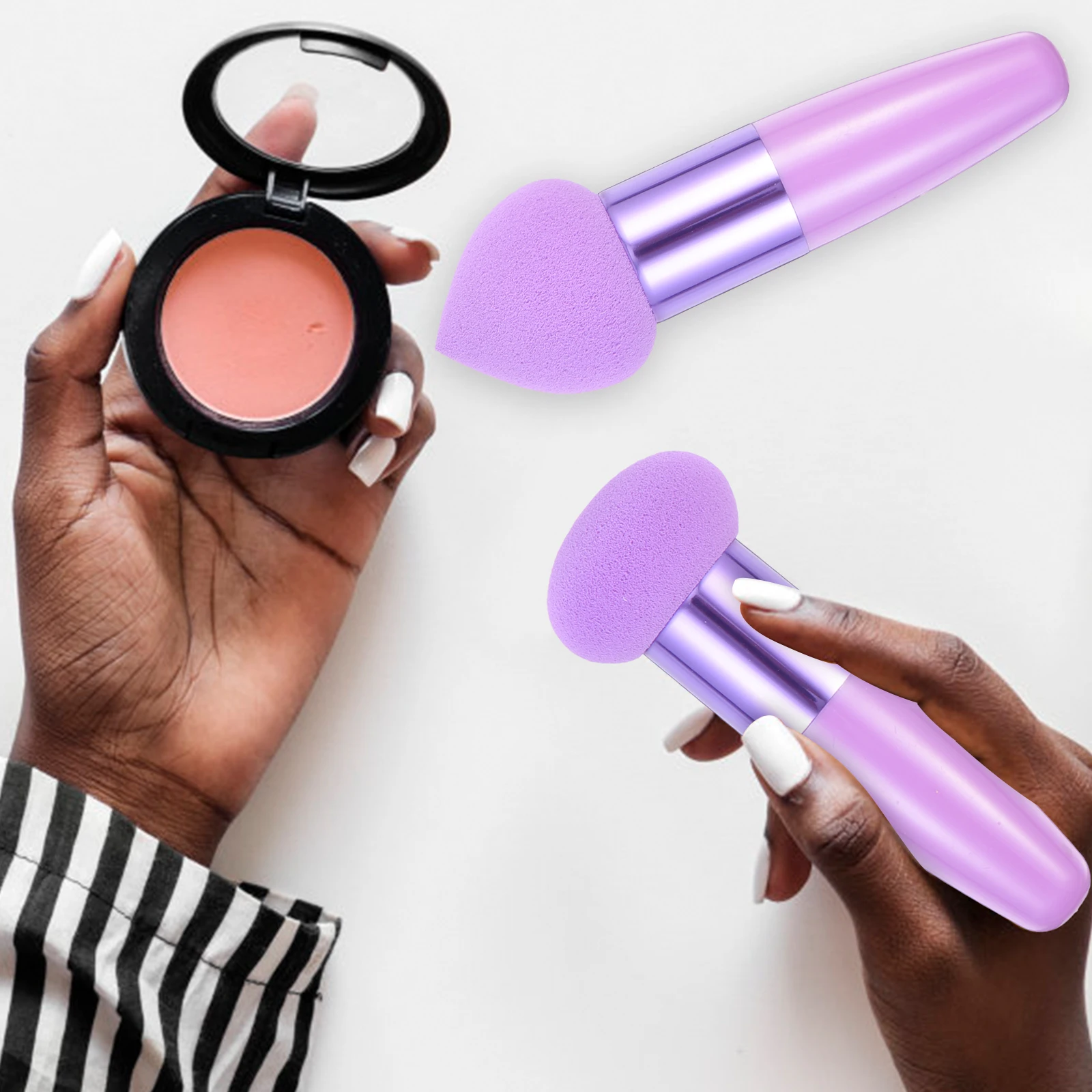 3pcs Makeup Pen Set Heart Shaped Puff Wet Tools Portable Sponge Gadget Supple Skin Care Applicator
3pcs Makeup Pen Set Heart Shaped Puff Wet Tools Portable Sponge Gadget Supple Skin Care Applicator