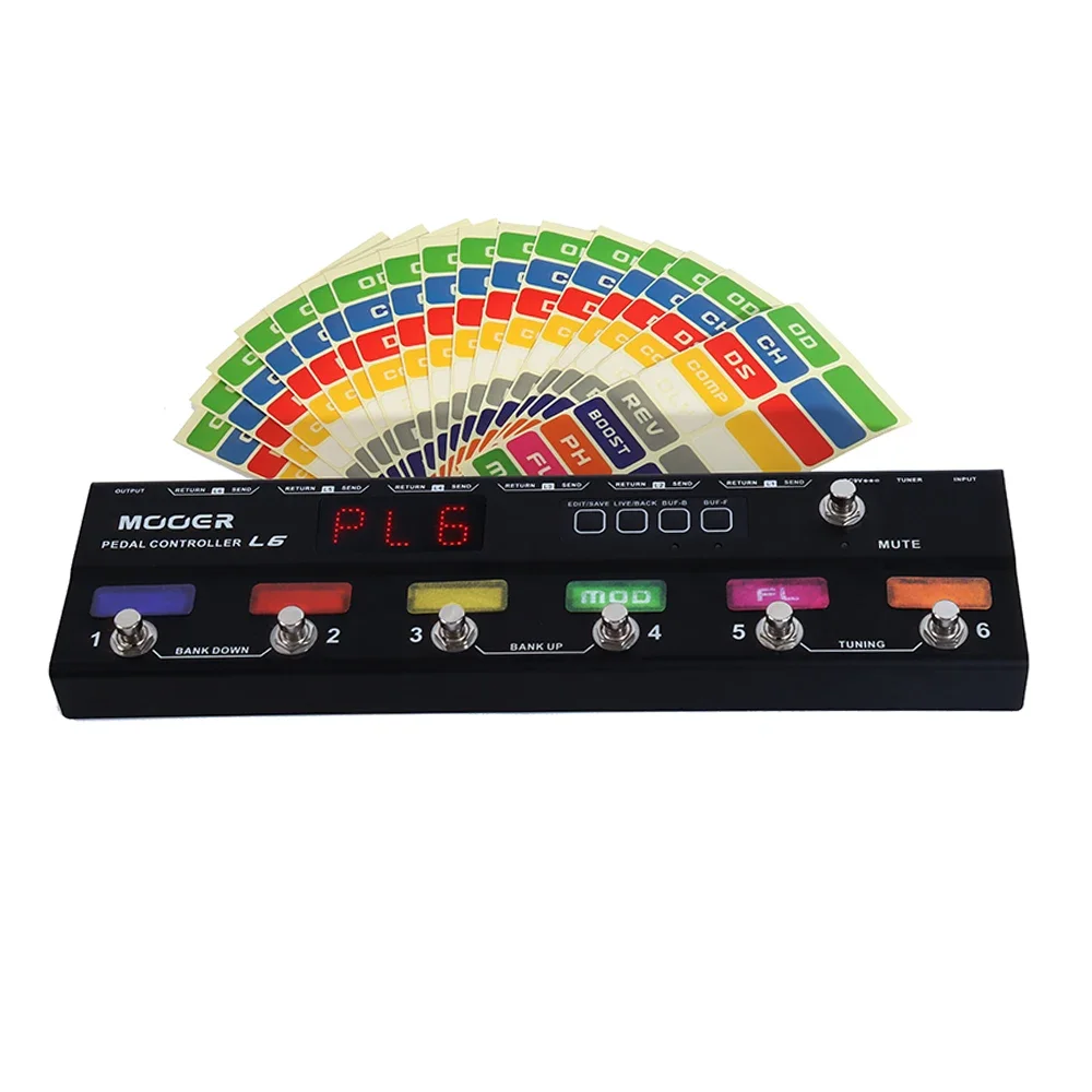 MOOER PCI6 Mkii Pedal Controller Programmable bar Loop Switcher with 6 Loops L6 Pl6 with Free Connection Guitars Accessories 
MOOER PCI6 Mkii Pedal Controller Programmable bar Loop Switcher with 6 Loops L6 Pl6 with Free Connection Guitars Accessories