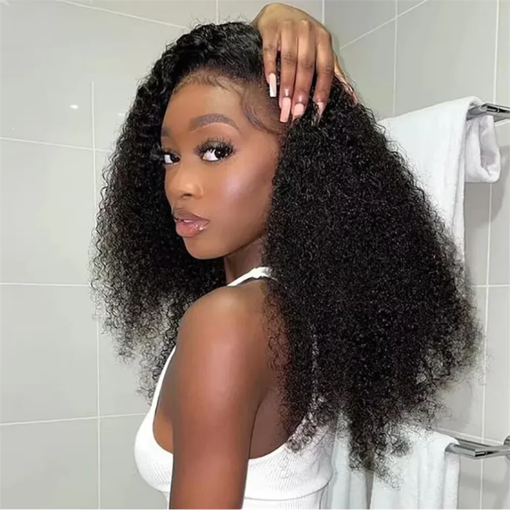 Natural Black Glueless Soft 26Inch Long Kinky Curly Lace Front Wig For Women With Baby Hair Synthetic Preplucked Glueless Daily
Natural Black Glueless Soft 26Inch Long Kinky Curly Lace Front Wig For Women With Baby Hair Synthetic Preplucked Glueless Daily