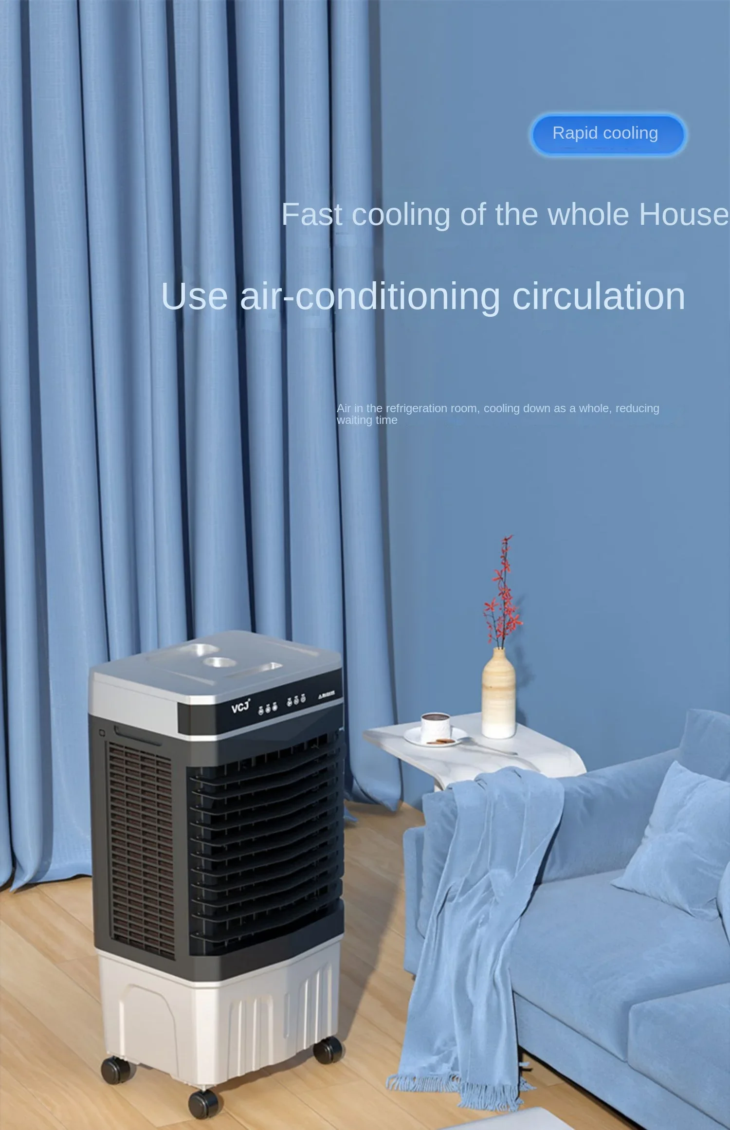 220V Powerful and Quiet VCJ Water Air Cooler Fan - Perfect for Bedroom, Living Room, and Office
220V Powerful and Quiet VCJ Water Air Cooler Fan - Perfect for Bedroom, Living Room, and Office