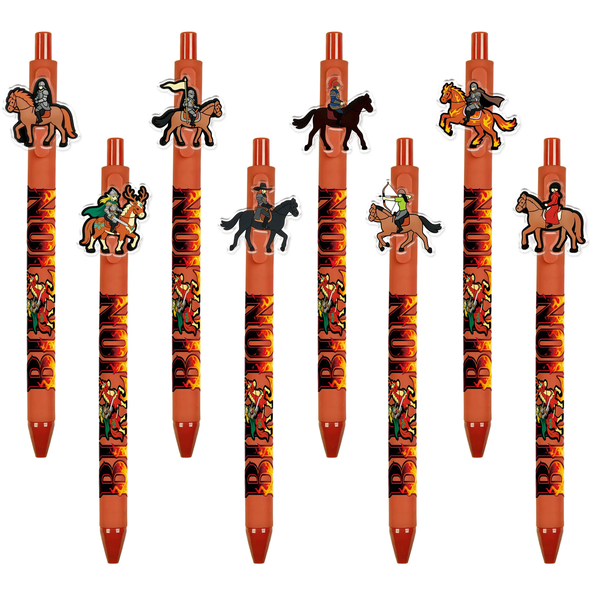8 pieces / 15 pieces Year of the Horse-themed ballpoint pens. Pen for equestrian enthusiasts with horse-shaped design.
8 pieces / 15 pieces Year of the Horse-themed ballpoint pens. Pen for equestrian enthusiasts with horse-shaped design.