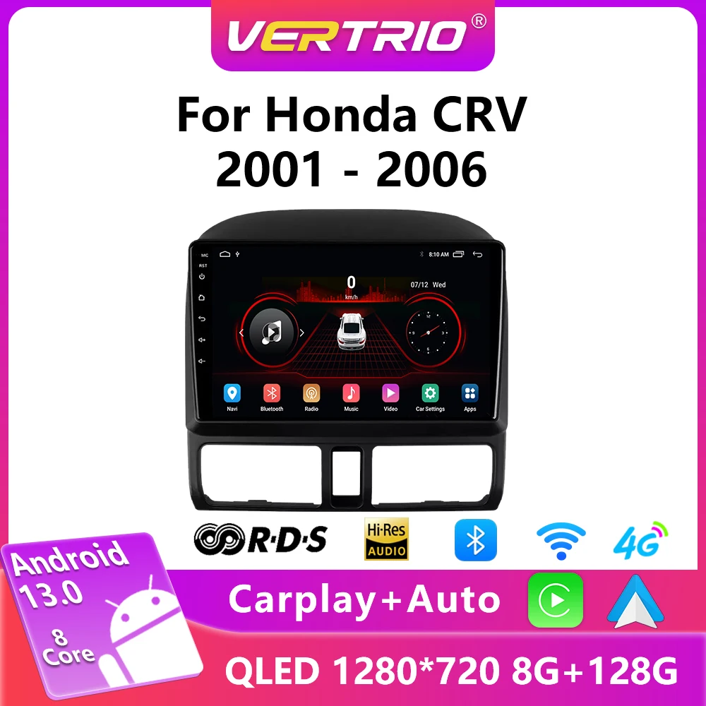 Автомагнитола на Android 12 для Honda CR-V CRV 2 2001-2006, автомобильное радио, мультимедийный видеоплеер, GPS, 4G, Carplay, 2Din, DVD, сенсорный экран
Автомагнитола на Android 12 для Honda CR-V CRV 2 2001-2006, автомобильное радио, мультимедийный видеоплеер, GPS, 4G, Carplay, 2Din, DVD, сенсорный экран