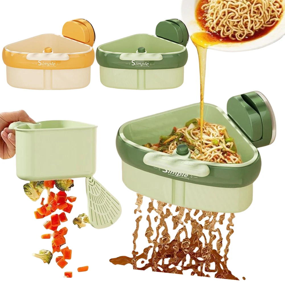 Triangle Suction Cup Sink Corner Rack with Drain Hole Kitchen Sink Food Waste Catcher Triangle Sink Storage Rack Quickly Drain
Triangle Suction Cup Sink Corner Rack with Drain Hole Kitchen Sink Food Waste Catcher Triangle Sink Storage Rack Quickly Drain