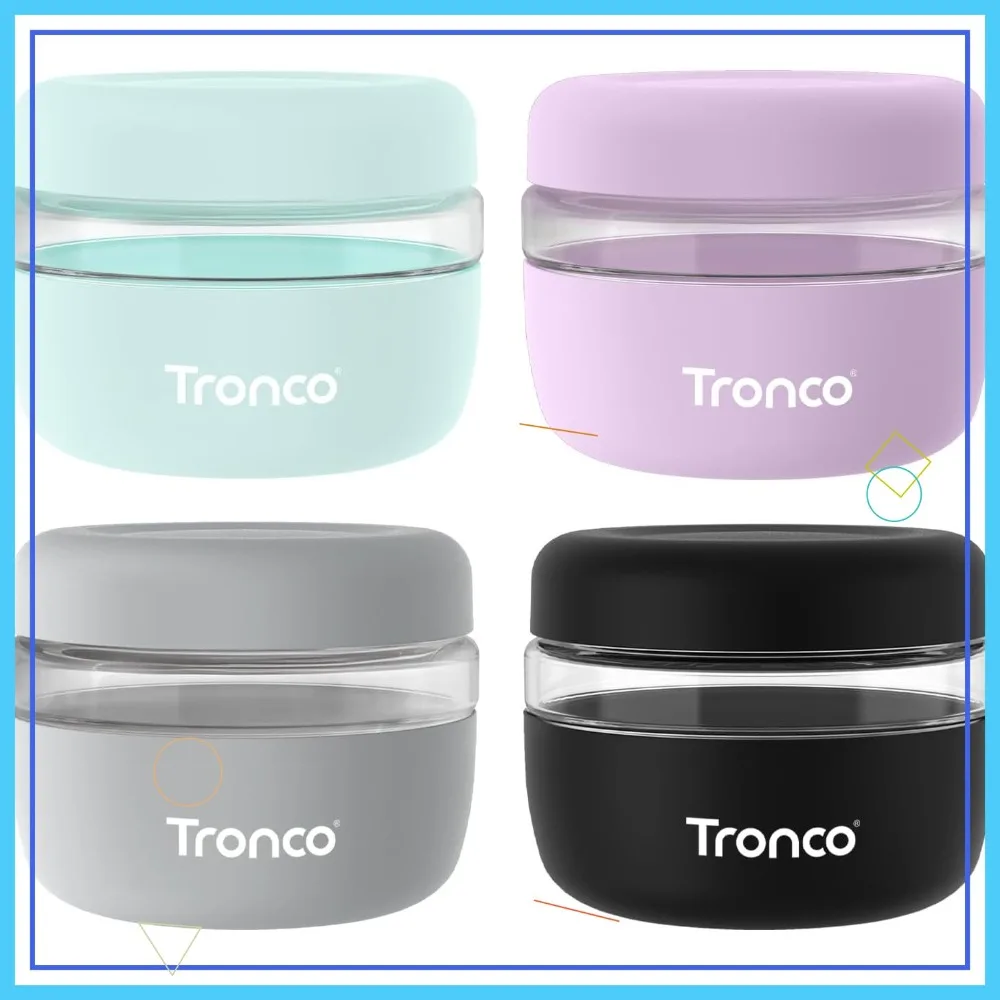 16 oz Glass Food Storage Containers with Lids, Airtight & Leak Proof, Microwave Safe, Set of 4
16 oz Glass Food Storage Containers with Lids, Airtight & Leak Proof, Microwave Safe, Set of 4