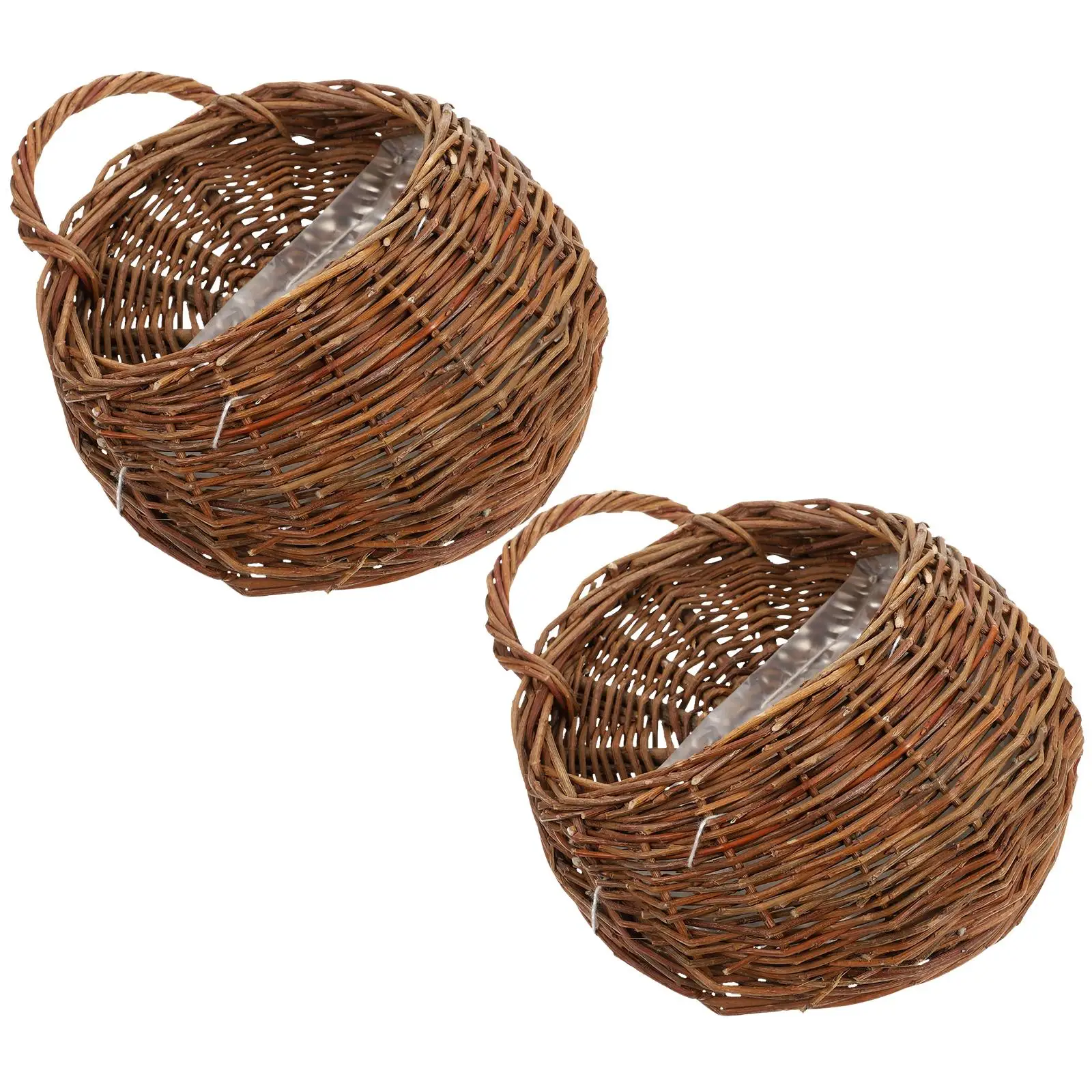 2pcs Rattan Baskets 21cm Willow Wall Flower Pots Home Storage Woven Bath Bedroom Hanging Planter Basket Kitchen Planter
2pcs Rattan Baskets 21cm Willow Wall Flower Pots Home Storage Woven Bath Bedroom Hanging Planter Basket Kitchen Planter