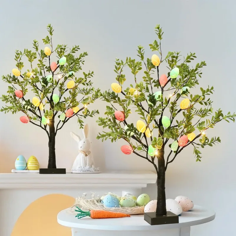 Easter Decorations Easter Tree with Eggs, 2Ft Tabletop Tree with 24 LED Lights, Lighted Artificial Tree Battery/
Easter Decorations Easter Tree with Eggs, 2Ft Tabletop Tree with 24 LED Lights, Lighted Artificial Tree Battery/