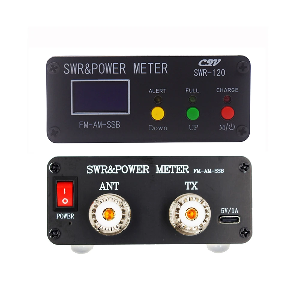 SWR120 120W Power Meter,Digital Power Standing Wave Meter,1.8MHz to 50MHz Frequency,FM AM SSB,1000mAh Battery,Antenna SWR Meter
SWR120 120W Power Meter,Digital Power Standing Wave Meter,1.8MHz to 50MHz Frequency,FM AM SSB,1000mAh Battery,Antenna SWR Meter