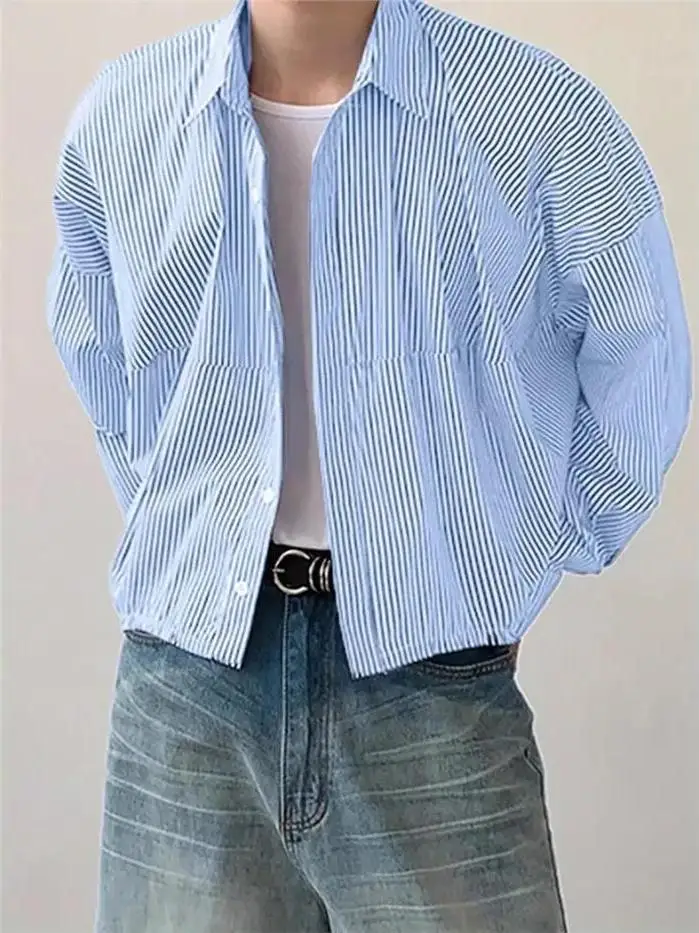 Loose Long Sleeve Men's Shirt Stand Collar Vertical Stripes Breathable Standard Fit Daily Wear Cotton 100% PU Leather Button
Loose Long Sleeve Men's Shirt Stand Collar Vertical Stripes Breathable Standard Fit Daily Wear Cotton 100% PU Leather Button