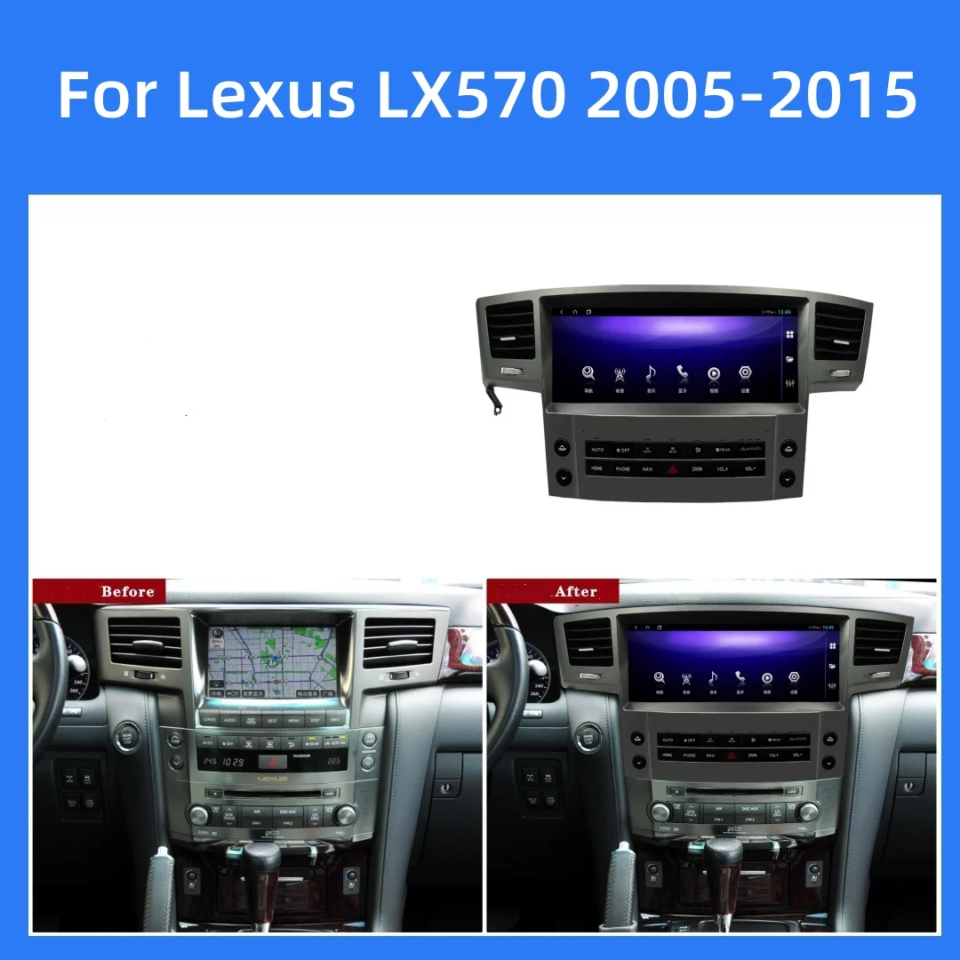 12.3 inch Carplay Android 13 GPS Navigation Multimedia Player Car Stereo Radio For Lexus LX570 2005 2006 2007 2008 2009-2015
12.3 inch Carplay Android 13 GPS Navigation Multimedia Player Car Stereo Radio For Lexus LX570 2005 2006 2007 2008 2009-2015