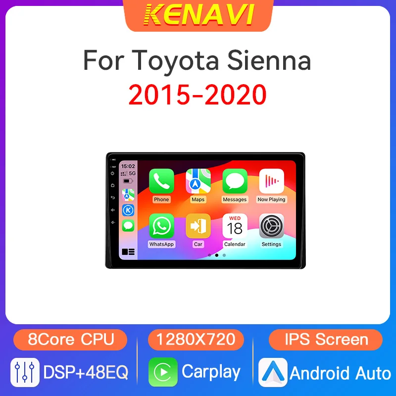 Автомобильный стерео радио мультимедийный видеоплеер для Toyota Sienna 3 2015-2020 GPS RDS беспроводной Carplay Android Auto 2 Din DVD головное устройство
Автомобильный стерео радио мультимедийный видеоплеер для Toyota Sienna 3 2015-2020 GPS RDS беспроводной Carplay Android Auto 2 Din DVD головное устройство