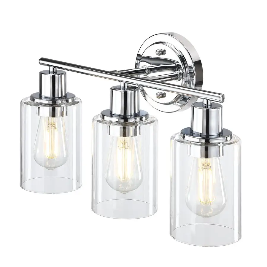 Светильники для ванной над зеркалом, хромированные светильники для туалетного столика, настенный светильник с 3 лампами для раковины
Светильники для ванной над зеркалом, хромированные светильники для туалетного столика, настенный светильник с 3 лампами для раковины