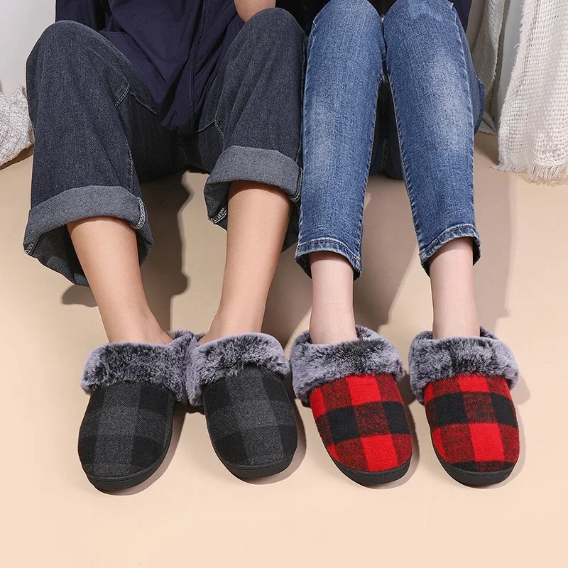 Plaid Pattern Fluffy Fur Slippers Women 2024 Comfortable Warm Winter Home Shoes Woman Flat Non Slip Indoor Floor Plush Slippers
Plaid Pattern Fluffy Fur Slippers Women 2024 Comfortable Warm Winter Home Shoes Woman Flat Non Slip Indoor Floor Plush Slippers
