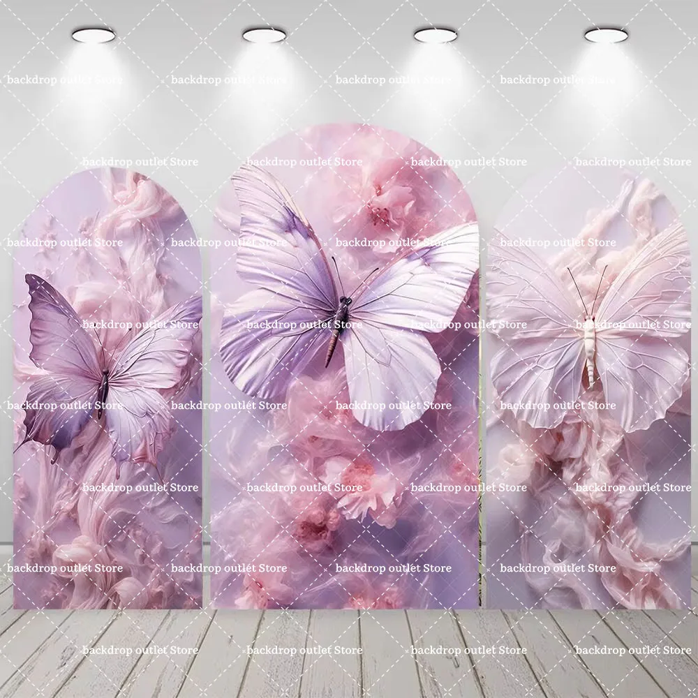 Mehofond Purple Butterfly Flowers Backdrop Arch Cover Custom Princess Birthday Party Kids Landscape Decor 2-sided Background
Mehofond Purple Butterfly Flowers Backdrop Arch Cover Custom Princess Birthday Party Kids Landscape Decor 2-sided Background