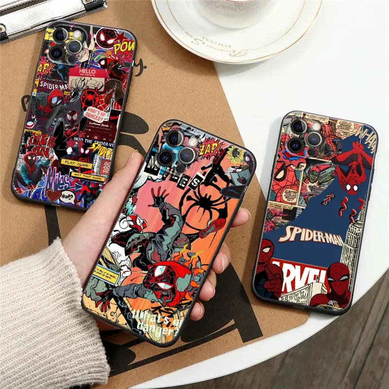 Miles Morales Spiderman Gwen Phone Case For Apple iPhone 16 15 14 13 12 11 Pro Max XR XS Max 8 Plus SE2 Back Cover Silicone Case
Miles Morales Spiderman Gwen Phone Case For Apple iPhone 16 15 14 13 12 11 Pro Max XR XS Max 8 Plus SE2 Back Cover Silicone Case