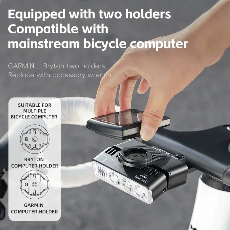 WEST BIKING 4 In 1 Multifunctional Bicycle Headlight 1700LM High Brightness Front Light Bike Computer Gopro Camera Mount Bracket
WEST BIKING 4 In 1 Multifunctional Bicycle Headlight 1700LM High Brightness Front Light Bike Computer Gopro Camera Mount Bracket