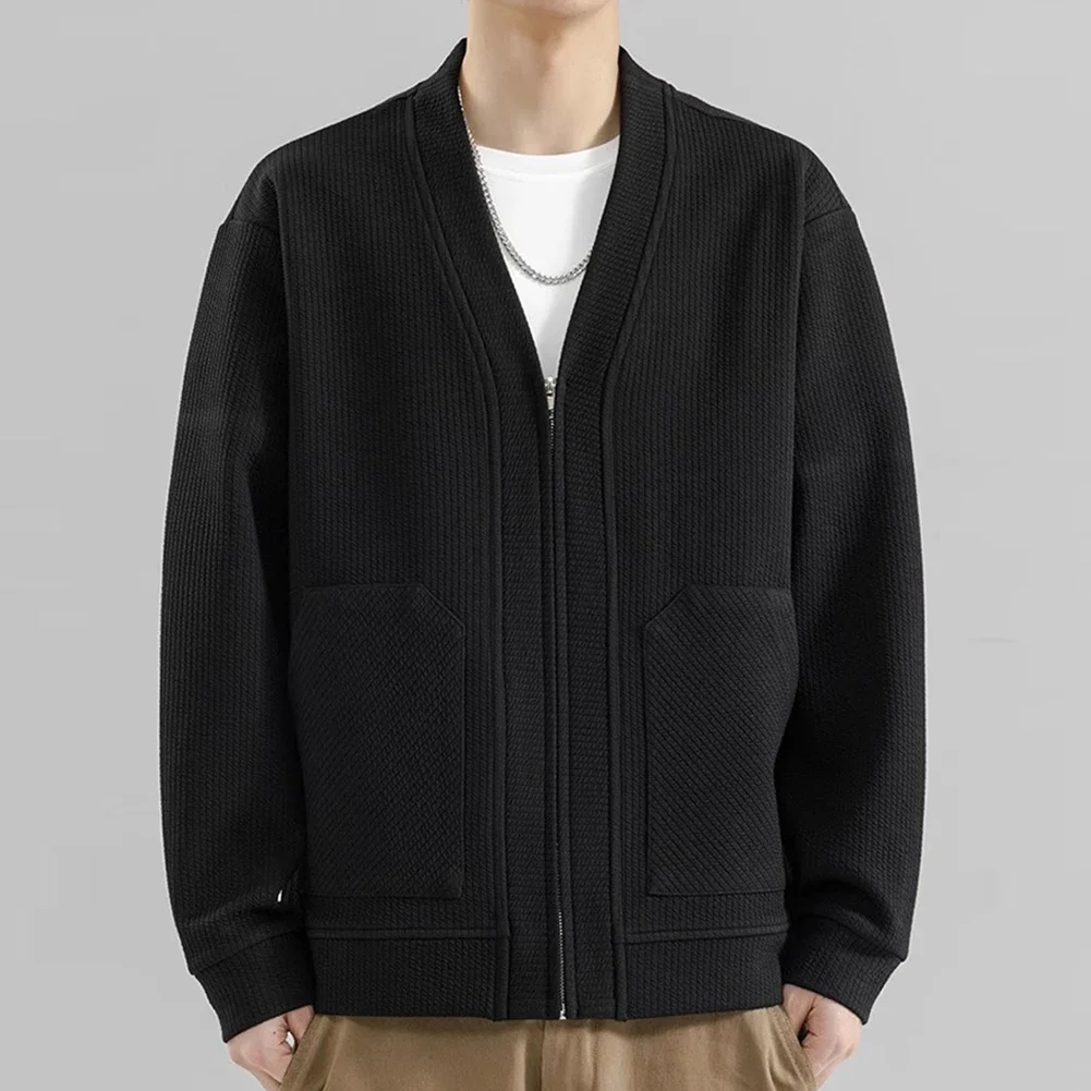 Fashion Cardigan Mens Knitted Jacket Spring Autumn Clothing For Men Cardigan Long Sleeve Outerwear Polyester Fabric
Fashion Cardigan Mens Knitted Jacket Spring Autumn Clothing For Men Cardigan Long Sleeve Outerwear Polyester Fabric