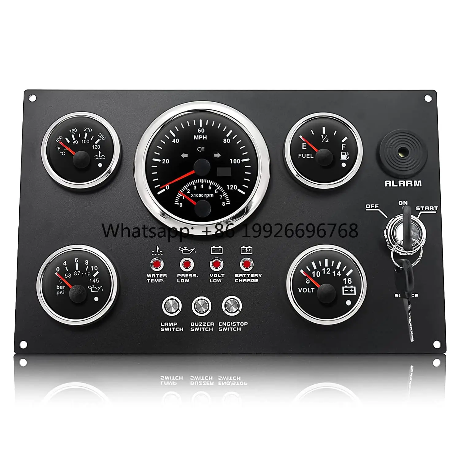 Gauge Panel Instrument Combination Marine Gauge Panel Tachometer Water Temp Voltage Fuel Pressure for Vessel Ship Dashboard
Gauge Panel Instrument Combination Marine Gauge Panel Tachometer Water Temp Voltage Fuel Pressure for Vessel Ship Dashboard