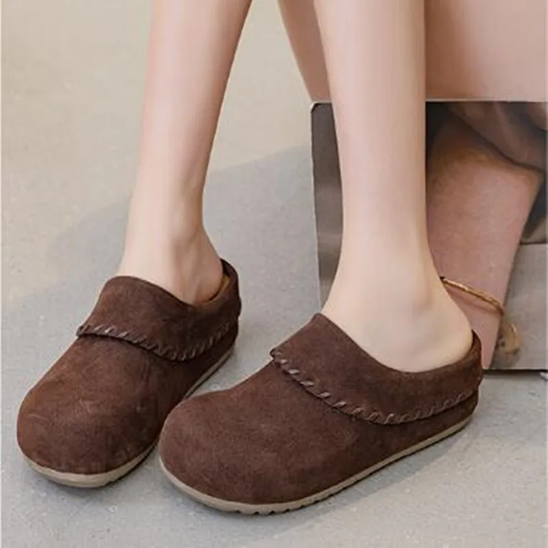 6cm Women New 2026 Spring Autumn Platform Slip on Mule Slippers Shoes Comfortable Closed Toe Flat Slides Backless Loafers Trendy
6cm Women New 2026 Spring Autumn Platform Slip on Mule Slippers Shoes Comfortable Closed Toe Flat Slides Backless Loafers Trendy