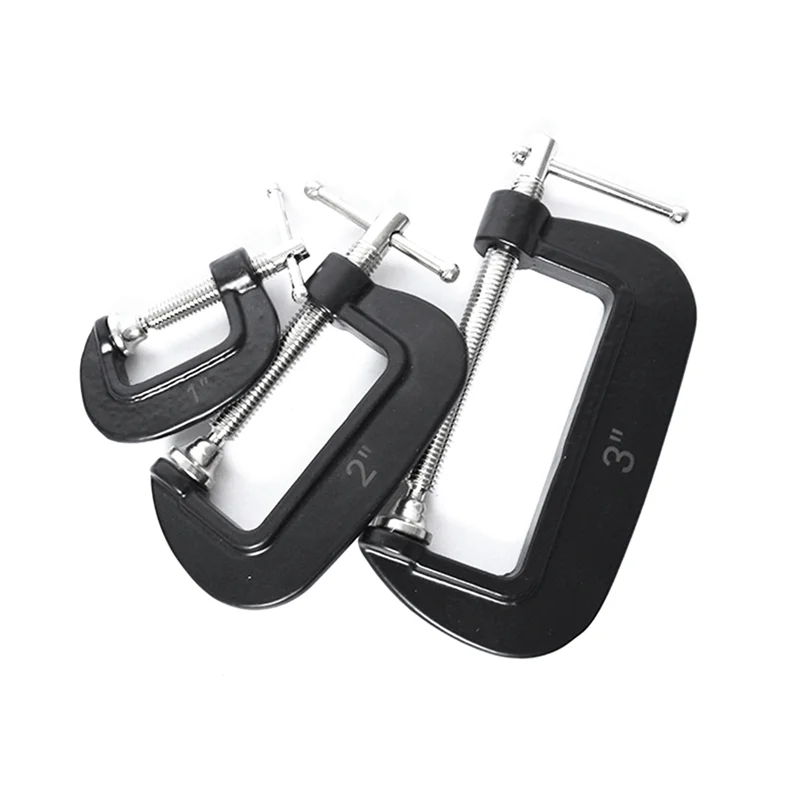 3PCS Versatile G Clamp Grip Set: C Clamps For Woodworking And Metal Work, Sizes 25Mm/50Mm/75Mm (1", 2", 3")M12K
3PCS Versatile G Clamp Grip Set: C Clamps For Woodworking And Metal Work, Sizes 25Mm/50Mm/75Mm (1", 2", 3")M12K