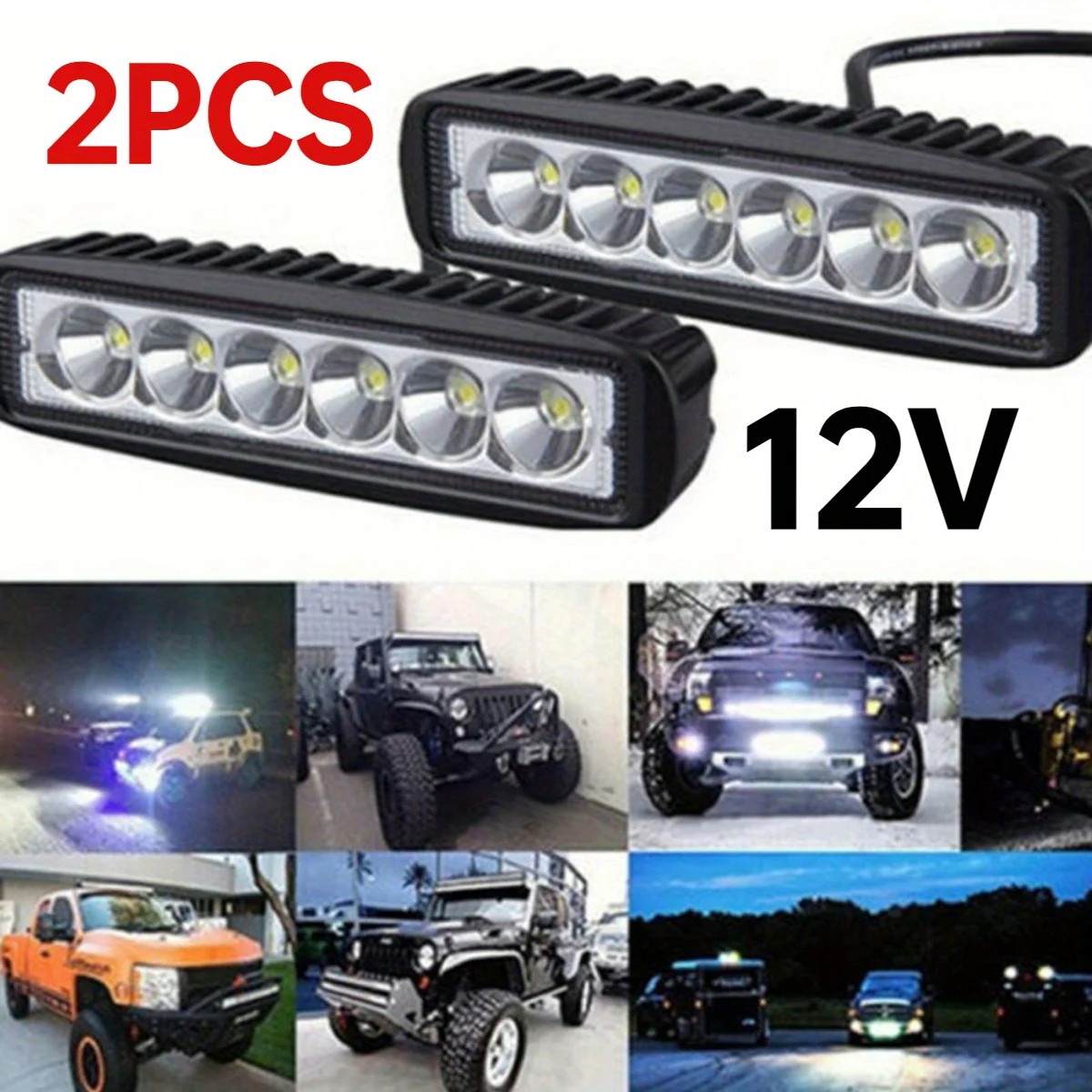 2Pcs 6LED 12V Car Day Light Bar 800LM 18W Daytime running lights Spotlight Waterproof DRL Driving Off-road Truck Auto Fog Lamp
2Pcs 6LED 12V Car Day Light Bar 800LM 18W Daytime running lights Spotlight Waterproof DRL Driving Off-road Truck Auto Fog Lamp