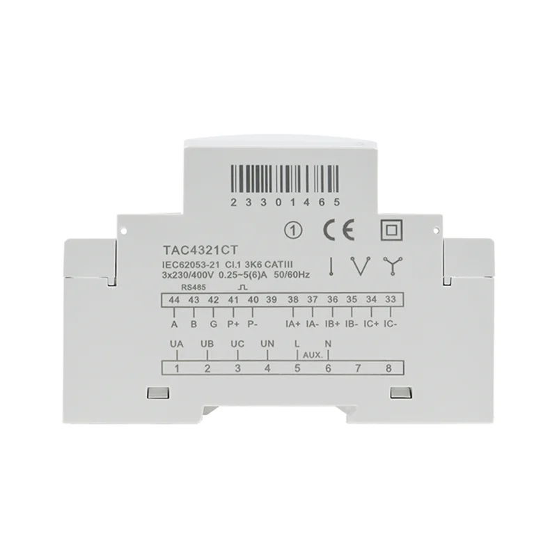 N11R TAC4321CT Three Phase Din Rail Wifi Tuya Mutil-Function Energy Meter With KCT16 Current Transformer 230/400VAC
N11R TAC4321CT Three Phase Din Rail Wifi Tuya Mutil-Function Energy Meter With KCT16 Current Transformer 230/400VAC