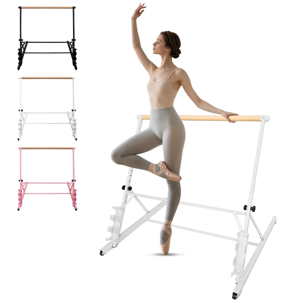 White Solid Wood Ballet Barre With Adjustable Range Of 31.5-39.5 Inches For Dance Practice
White Solid Wood Ballet Barre With Adjustable Range Of 31.5-39.5 Inches For Dance Practice