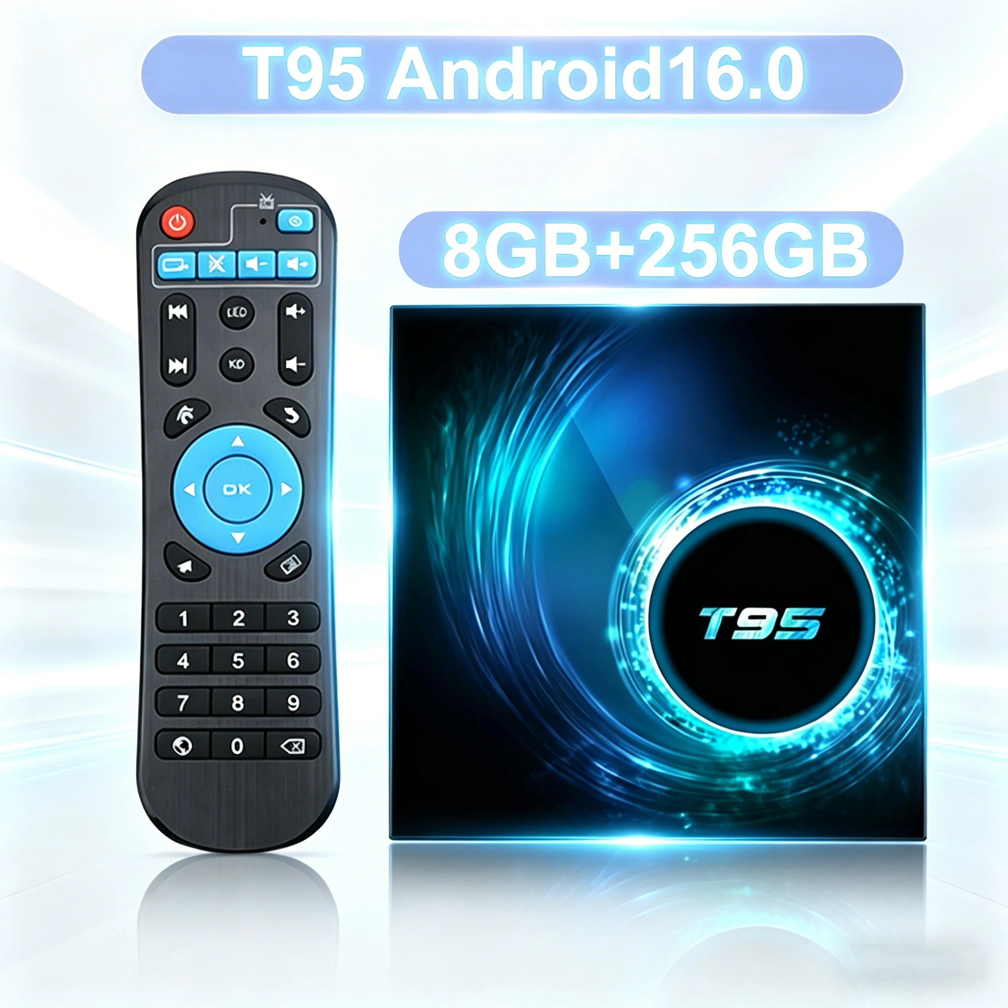 T95 Android 16 Smart TV Box AllwinnerH616 8GB 256GB Dual Wifi BT5.4 8K Ultra HDR Support Netflix Google Media Player Set Top Box
T95 Android 16 Smart TV Box AllwinnerH616 8GB 256GB Dual Wifi BT5.4 8K Ultra HDR Support Netflix Google Media Player Set Top Box