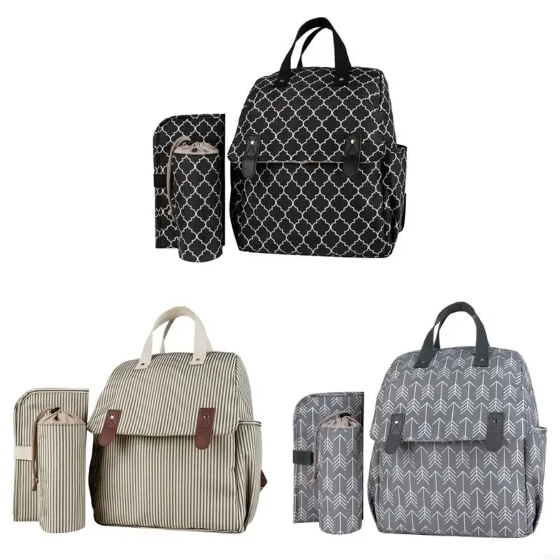 Q81A 3Pcs Baby Diaper Storage Bag Travel Backpack with Separate Bottle Holder Case
Q81A 3Pcs Baby Diaper Storage Bag Travel Backpack with Separate Bottle Holder Case