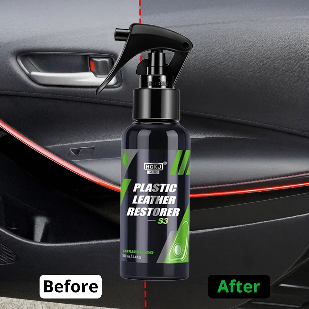 50ml Plastic Renovator Leather Refreshing Car Interior Cleaning Spray Liquid Leather Plastic Parts Repair Car Detailing HGKJ S3
50ml Plastic Renovator Leather Refreshing Car Interior Cleaning Spray Liquid Leather Plastic Parts Repair Car Detailing HGKJ S3