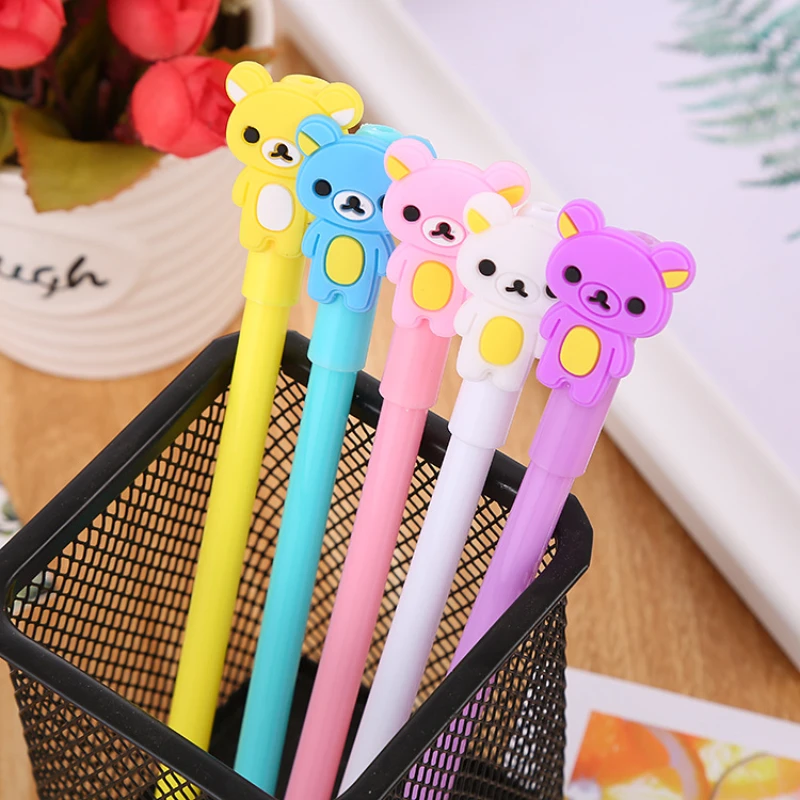 50PCS Creative patch silicone bear Rollerball pen cartoon animal shape pen cute learning stationery office signature pen
50PCS Creative patch silicone bear Rollerball pen cartoon animal shape pen cute learning stationery office signature pen