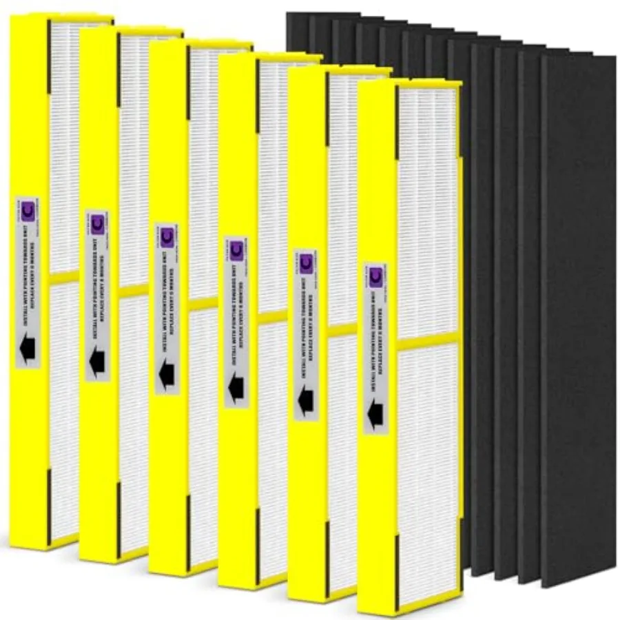 6 Packs FLT5000 Plastic Frame True HEPA Filter C Replacement Compatible with AC5000 AC5000E AC5250PT AC5350B AC5350BCA AC5350W
6 Packs FLT5000 Plastic Frame True HEPA Filter C Replacement Compatible with AC5000 AC5000E AC5250PT AC5350B AC5350BCA AC5350W