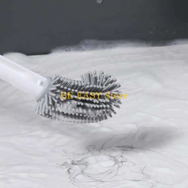 E28F Bathroom Toilet Cleaning Brush Flexible Bendable Silicone Toilet Brush
E28F Bathroom Toilet Cleaning Brush Flexible Bendable Silicone Toilet Brush