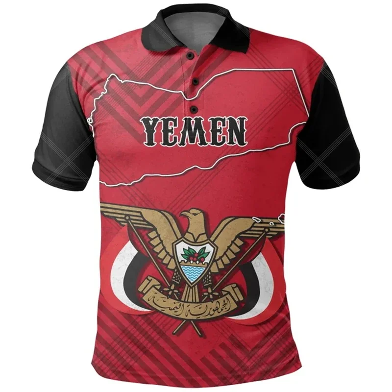 Yemen Polo Shirts For Men Clothes 3D Print Yemen Flag Map Pattern Polo Shirt Fashion Men Short Sleeve Button Up Top Men Clothes
Yemen Polo Shirts For Men Clothes 3D Print Yemen Flag Map Pattern Polo Shirt Fashion Men Short Sleeve Button Up Top Men Clothes