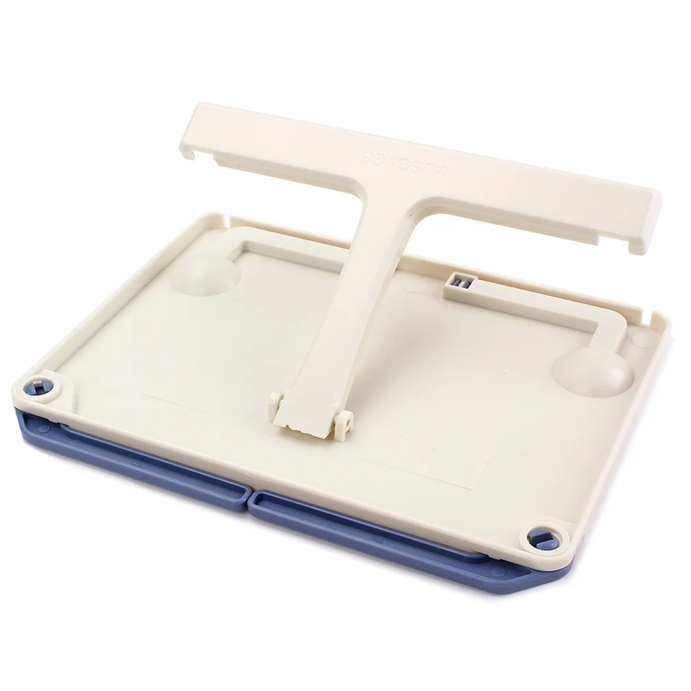 Music Book Stand Holder Foldable Adjustable Reading Frame For Sheet Document Tablet Notebook Page Desktop Use White
