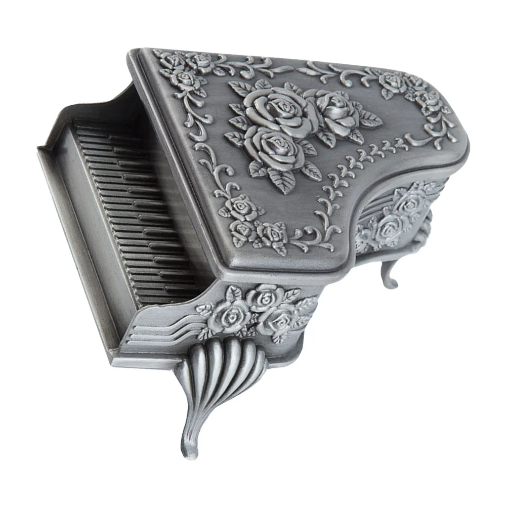 Коробка для хранения ювелирных изделий из цинкового сплава в стиле ретро, прочный универсальный органайзер для колец и сережек, декоративный настольный футляр для хранения 
Коробка для хранения ювелирных изделий из цинкового сплава в стиле ретро, прочный универсальный органайзер для колец и сережек, декоративный настольный футляр для хранения