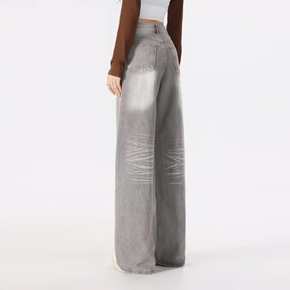 Distressed White High Waist Slim Fit Loose Wide Leg Pants for Women Perfect for Spring and Summer Leisure Activities
Distressed White High Waist Slim Fit Loose Wide Leg Pants for Women Perfect for Spring and Summer Leisure Activities
