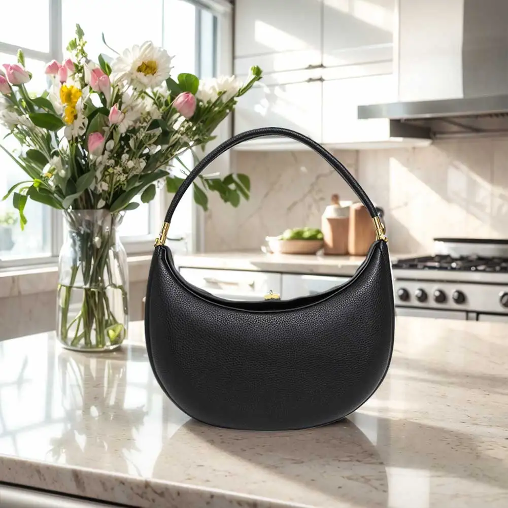 Fashion Handbag PU Leather Designer Underarm Bag with Hasp Closure Stylish Casual Clutch Purse Half Moon Bag for Women
Fashion Handbag PU Leather Designer Underarm Bag with Hasp Closure Stylish Casual Clutch Purse Half Moon Bag for Women