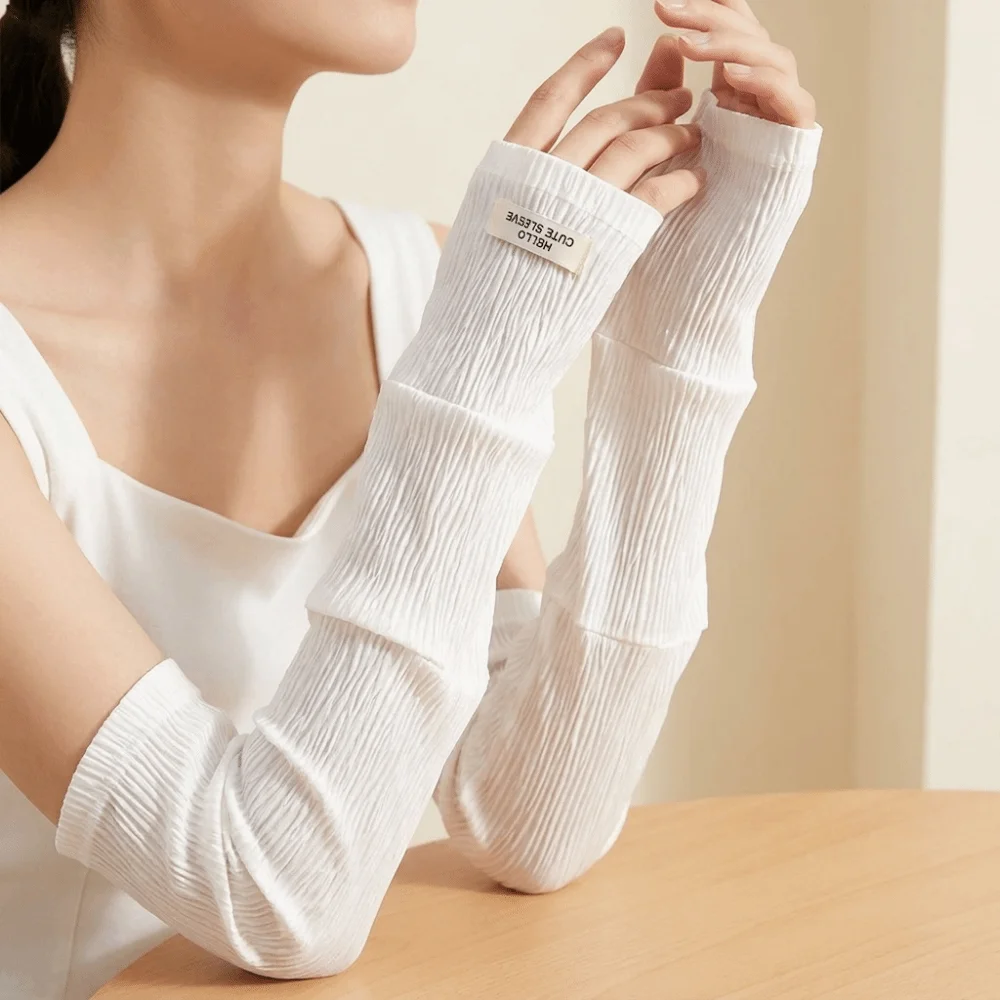 Breathable Lace Sun Protection Sleeves Lightweight Fabric Elastic Ruffle Trim Mesh Arm Covers Skin-Friendly Mesh
Breathable Lace Sun Protection Sleeves Lightweight Fabric Elastic Ruffle Trim Mesh Arm Covers Skin-Friendly Mesh