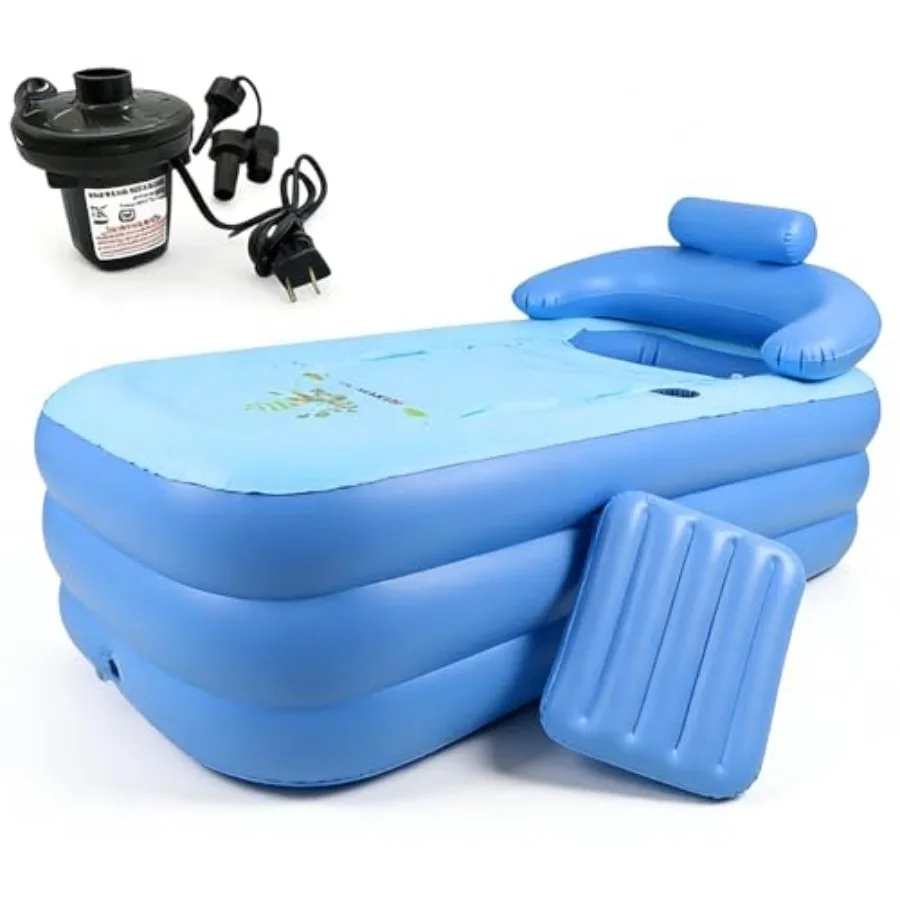 63" 5.2' Adult Ilable Batub wi Electric Air Pump FreandinPorble Cool/Hot Tub Foldable for Outdoor Indoor SoakinShower Spa Small
63" 5.2' Adult Ilable Batub wi Electric Air Pump FreandinPorble Cool/Hot Tub Foldable for Outdoor Indoor SoakinShower Spa Small