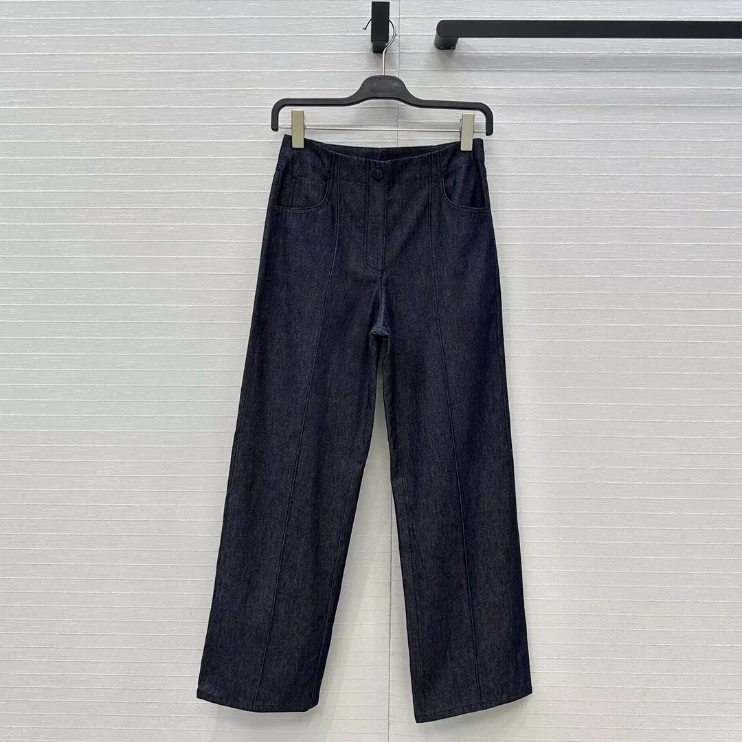 2025 New Fashion Old Money Style Navy Cotton Linen Jeans Women High Waist Zipper Loose Casual Vintage Straight Trousers
2025 New Fashion Old Money Style Navy Cotton Linen Jeans Women High Waist Zipper Loose Casual Vintage Straight Trousers