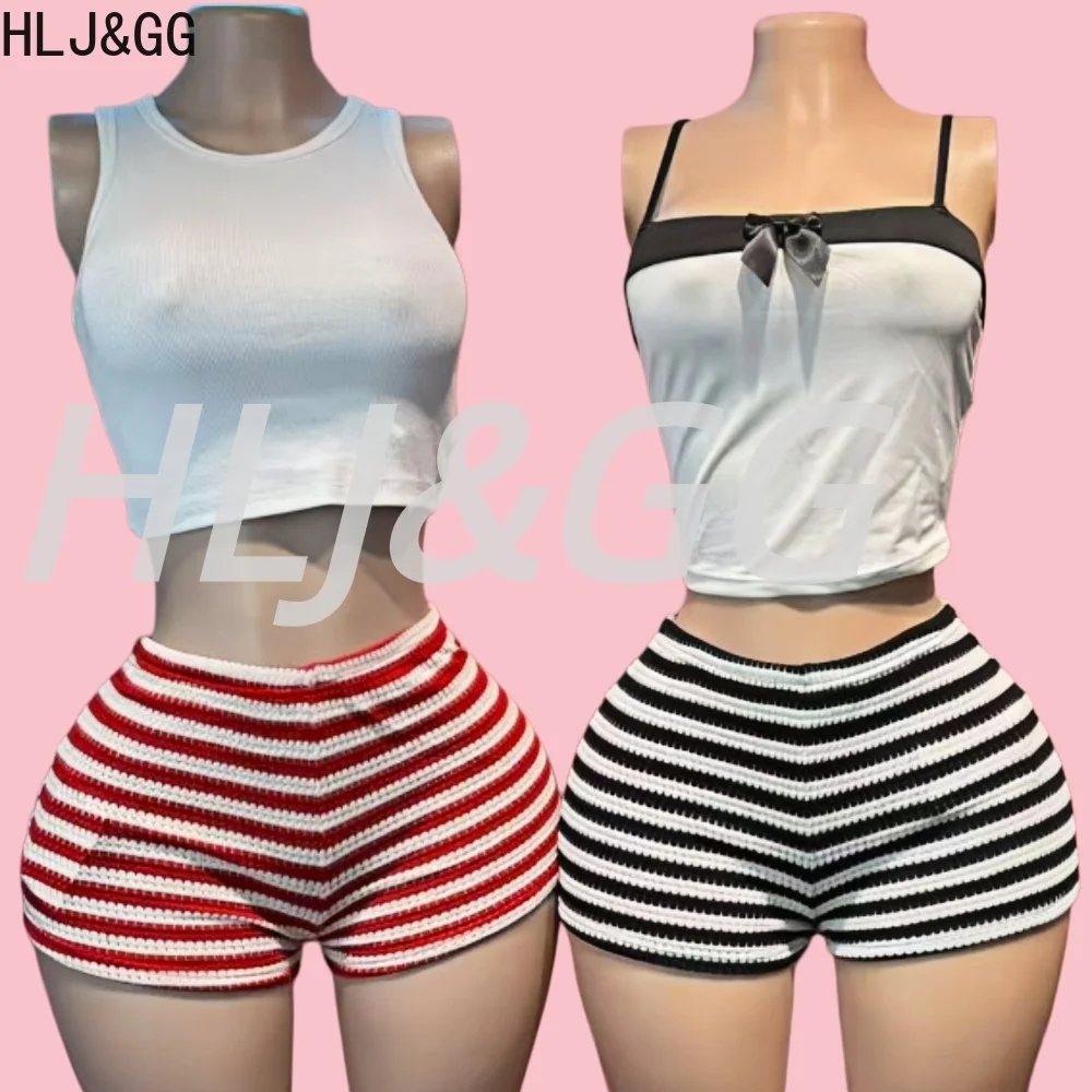 HLJ&GG Summer New Stripe Print Knitting Shorts Women High Waisted Stretchy Bottoms Fashion Cute Shorts Streetwear Clothing 2026
HLJ&GG Summer New Stripe Print Knitting Shorts Women High Waisted Stretchy Bottoms Fashion Cute Shorts Streetwear Clothing 2026