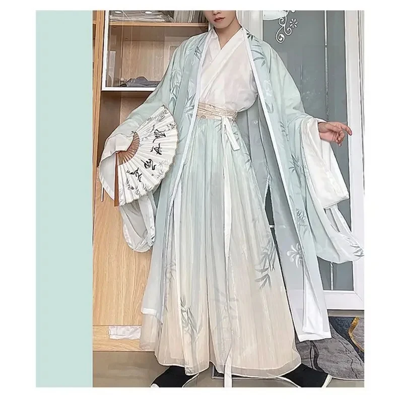 ♡Halloween Cosplay Costume Chinese Hanfu Sets For Men Printed Bamboo Green Gradient 3pcs Suits Women Party Outfit Plus 2026 New
♡Halloween Cosplay Costume Chinese Hanfu Sets For Men Printed Bamboo Green Gradient 3pcs Suits Women Party Outfit Plus 2026 New