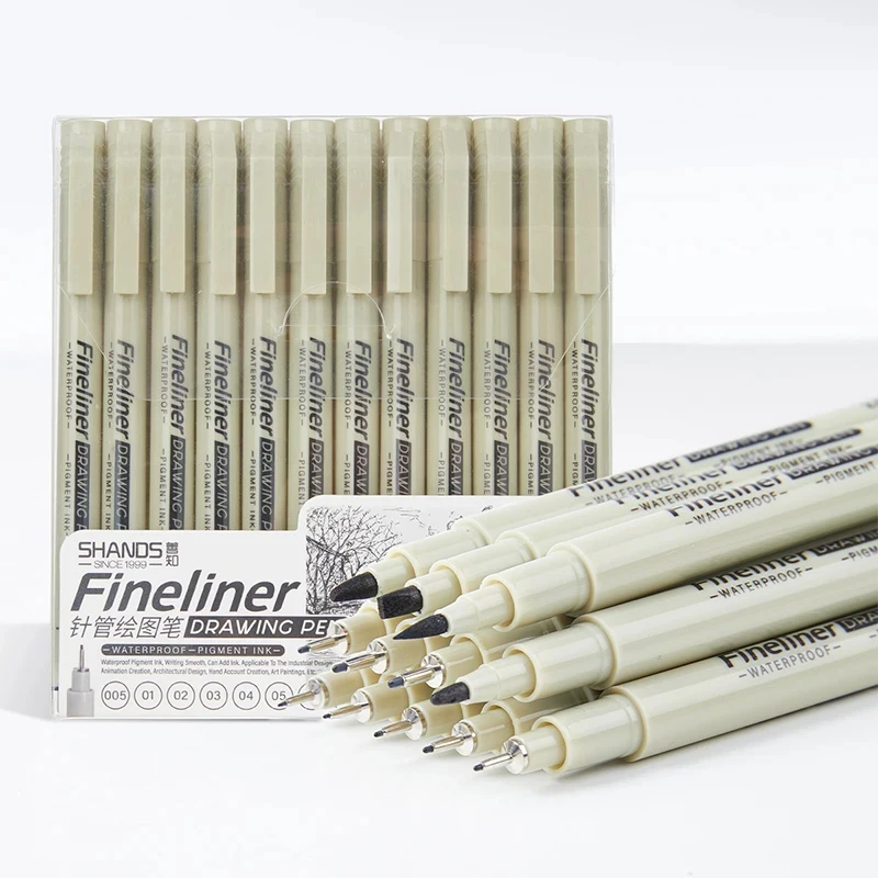 12 Tip Pigment Liner Micron Ink Marker Pen for Manga Draw Sketching Needle Pen Hook Line Pen Sketch Stationery Set Art Supplies
12 Tip Pigment Liner Micron Ink Marker Pen for Manga Draw Sketching Needle Pen Hook Line Pen Sketch Stationery Set Art Supplies
