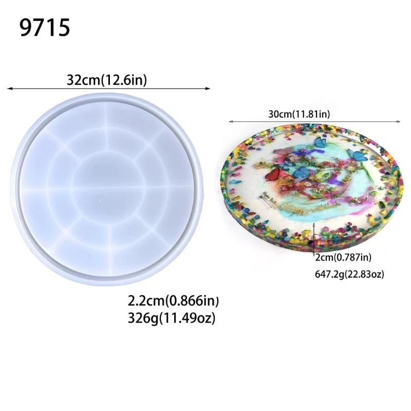 Fruit Tray Silicone Mold DIY Crystal Round Storage Tray Mould Epoxy Resin Plaster Crafts Jewelry Casting Mold Home Decor
Fruit Tray Silicone Mold DIY Crystal Round Storage Tray Mould Epoxy Resin Plaster Crafts Jewelry Casting Mold Home Decor