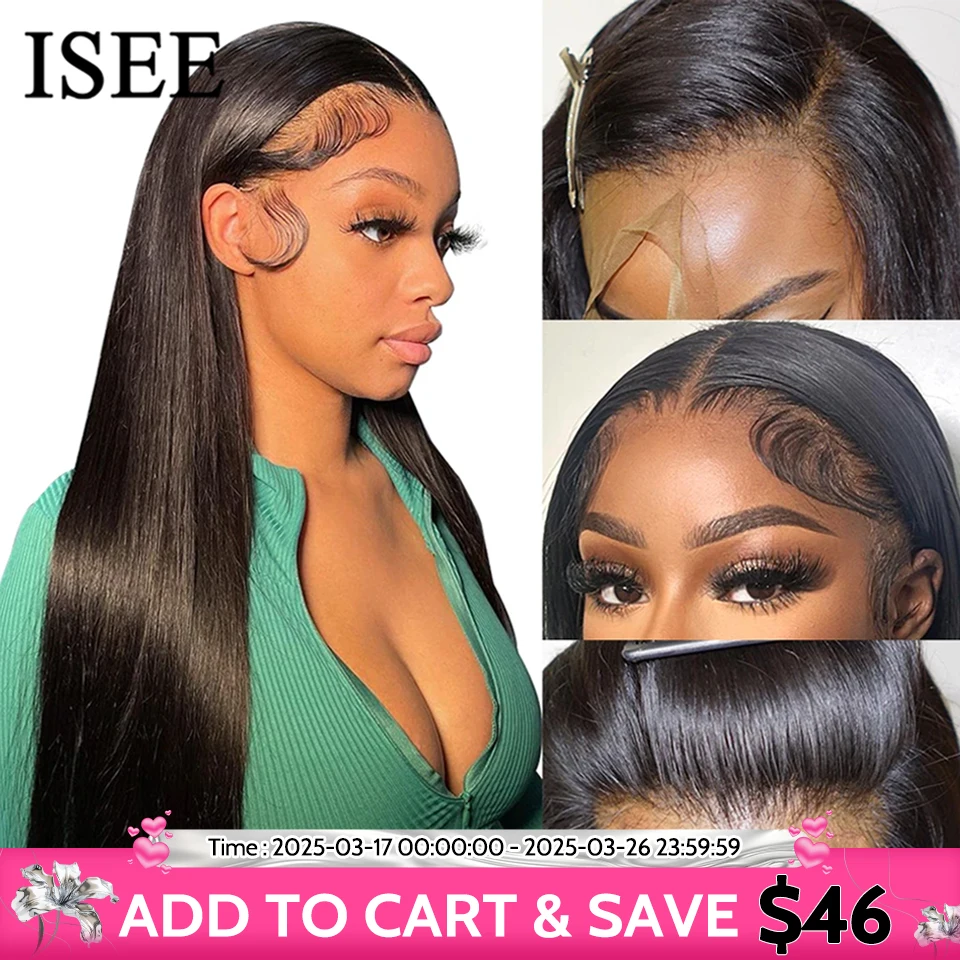 ISEE HAIR 13x6 HD Lace Frontal Wigs Human Hair Straight Full Lace Front Wigs For Women Pre-plucked Transparent Lace Wigs On Sale
ISEE HAIR 13x6 HD Lace Frontal Wigs Human Hair Straight Full Lace Front Wigs For Women Pre-plucked Transparent Lace Wigs On Sale