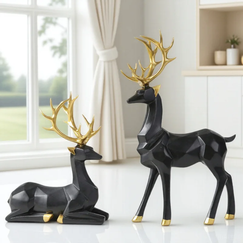 2Pcs Creative Deer Shape Decor Reindeer Figurines Resin Desktop Ornament for Living Room Coffee Table Decor Modern Home Interior
2Pcs Creative Deer Shape Decor Reindeer Figurines Resin Desktop Ornament for Living Room Coffee Table Decor Modern Home Interior