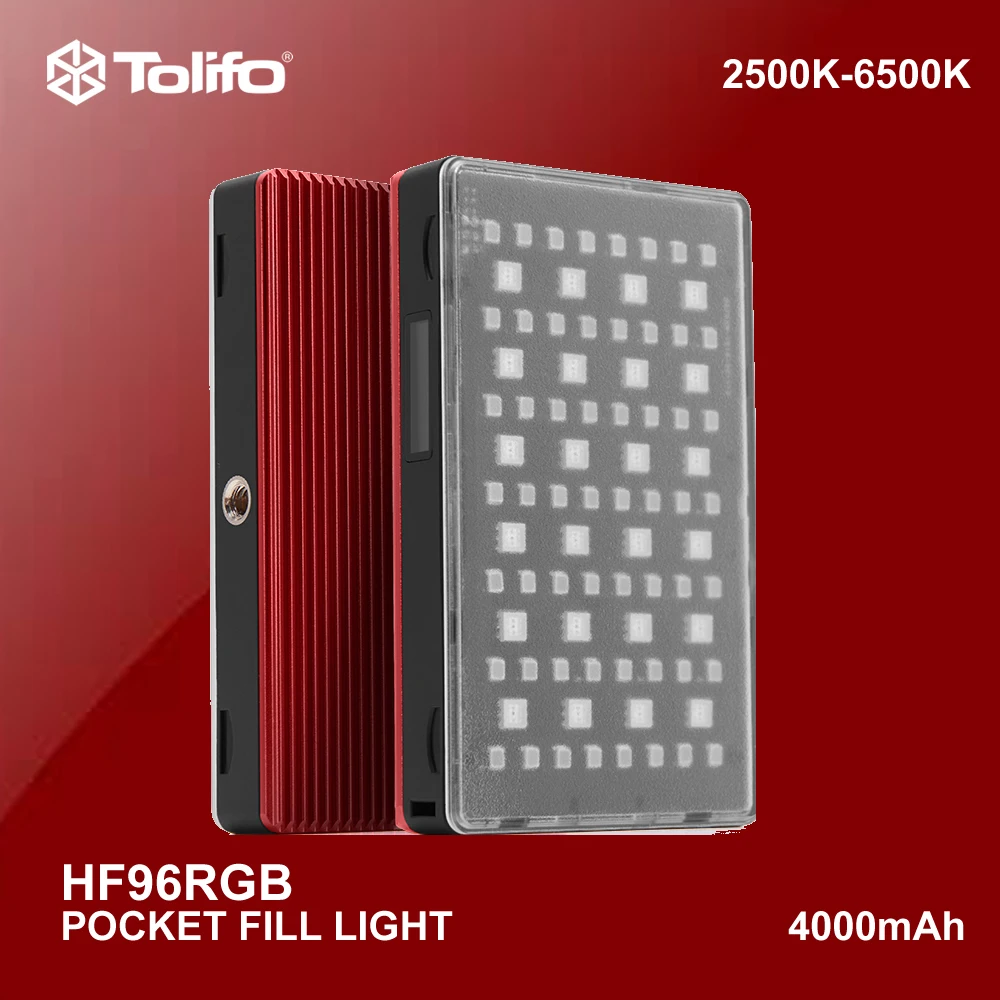 TOLIFO Portable Size RGB led Camera Studio Photography Shooting Fill Light Pocket Mini LED Video Light HF96RGB
TOLIFO Portable Size RGB led Camera Studio Photography Shooting Fill Light Pocket Mini LED Video Light HF96RGB
